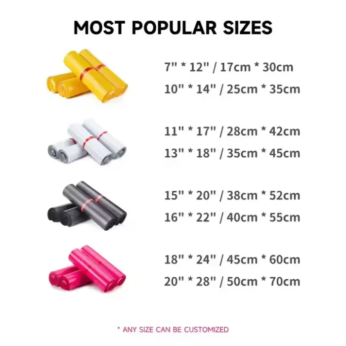 Poly Mailing Bags | 12Mil Waterproof & Tear-Proof | Custom Sizes/Printing | Recyclable Materials - Image 4